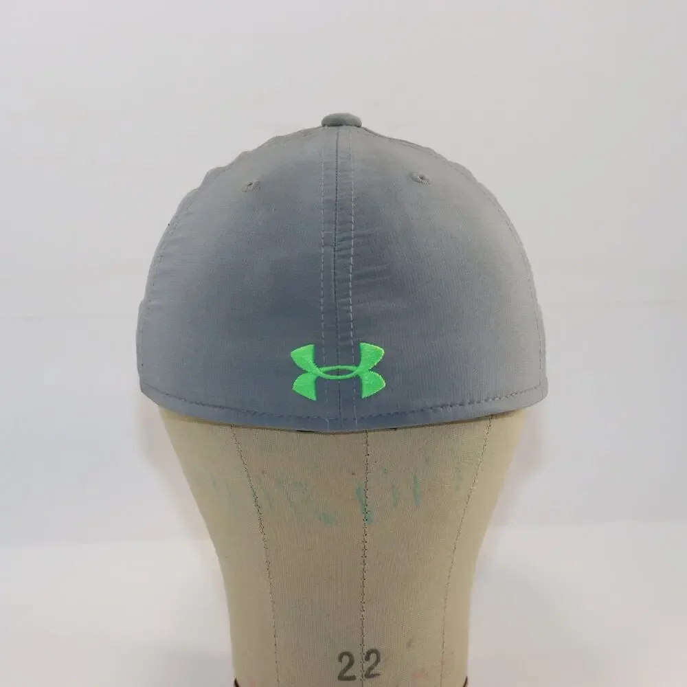 Under‎ Armour Youth S/M Gray Cap with Neon Green Logo & Pattern Brim